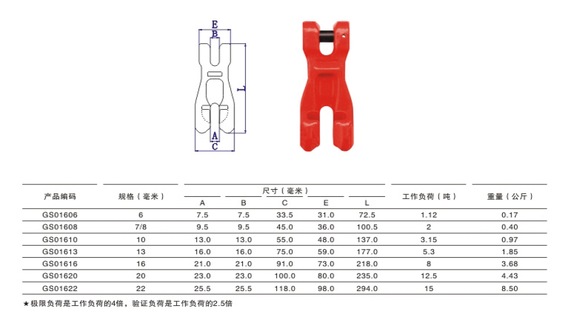 索具參數(shù)詳情